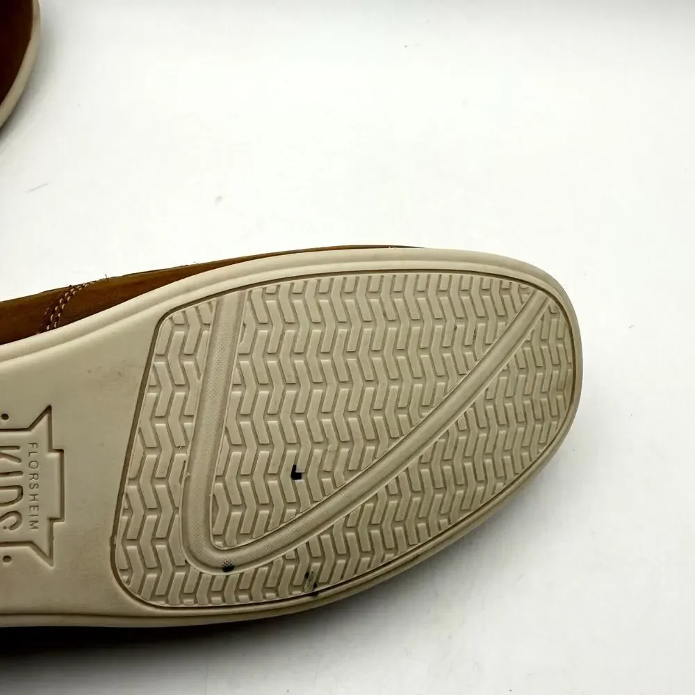 Florsheim Kids Boys Jasper Venetian Loafers US 5.5 M EU 38 Brown Leather EUC